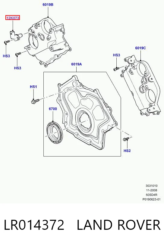LR014372 Land Rover Czujnik położenia wałka rozrządu
