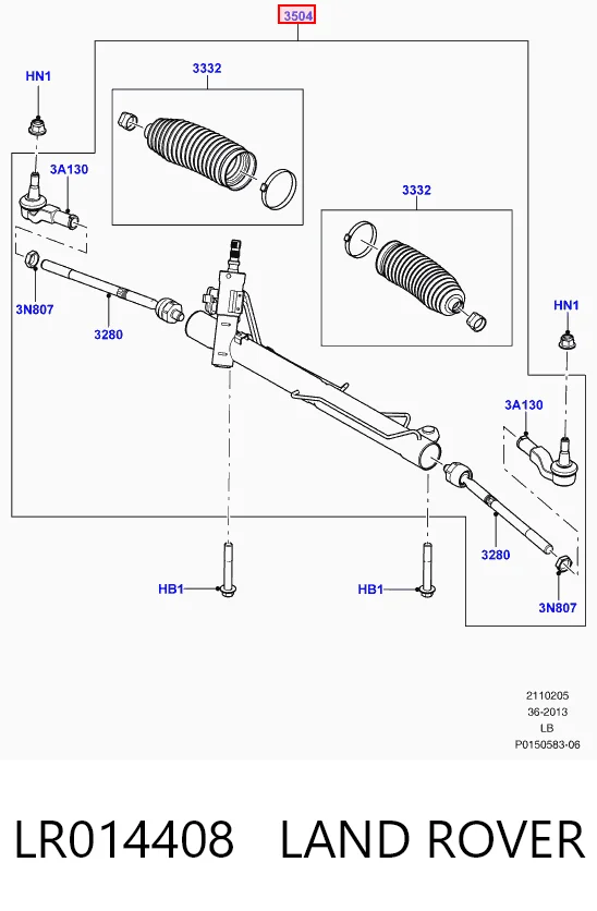 Listwa kierownicza (maglownica) Land Rover Freelander II SUV (L359) (2006 - 2014) cena, od 868,88 USD
