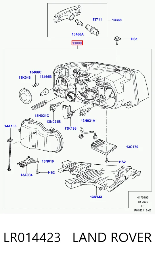  Reflektor lewy Land Rover Freelander 2