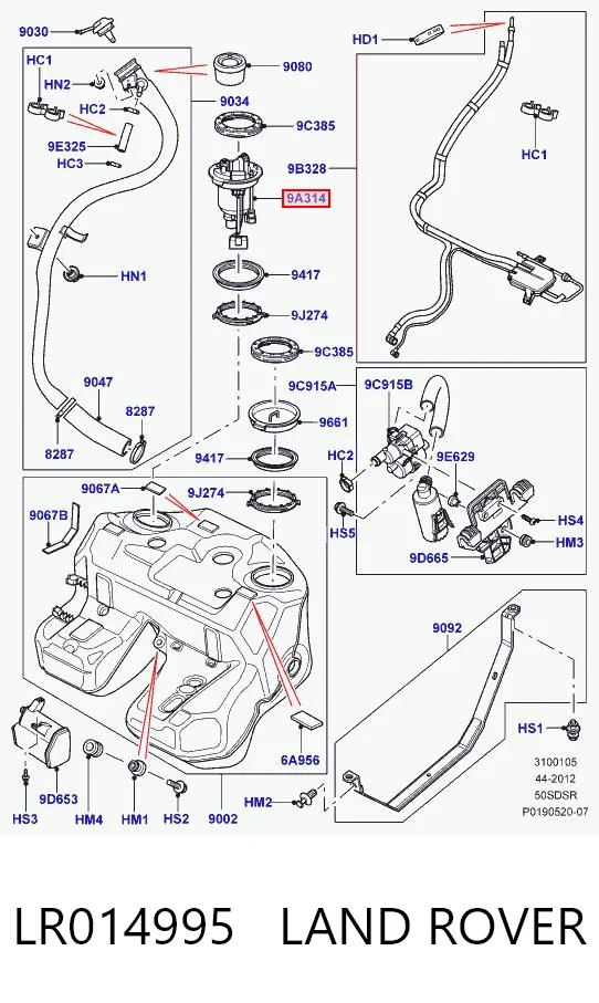 LR014995 Land Rover