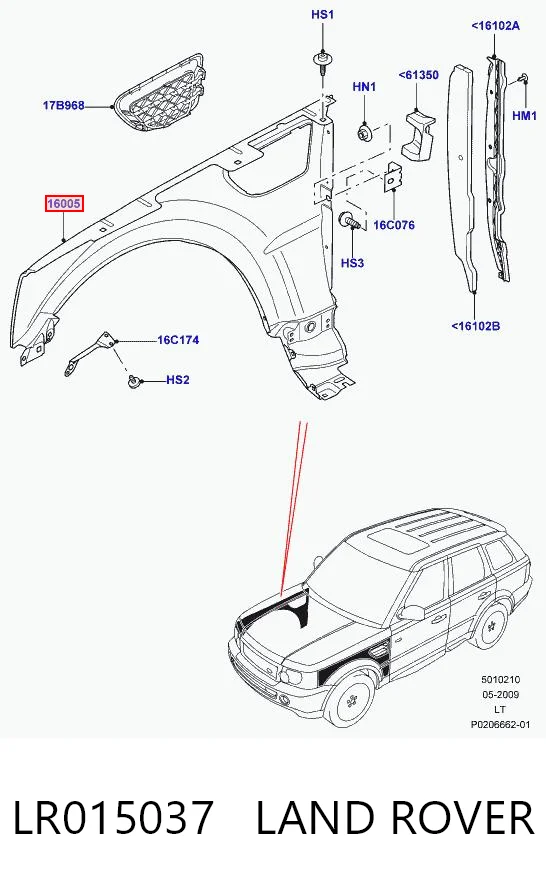 LR015037 Land Rover
