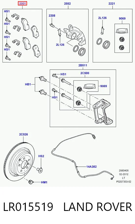 LR015519 Land Rover