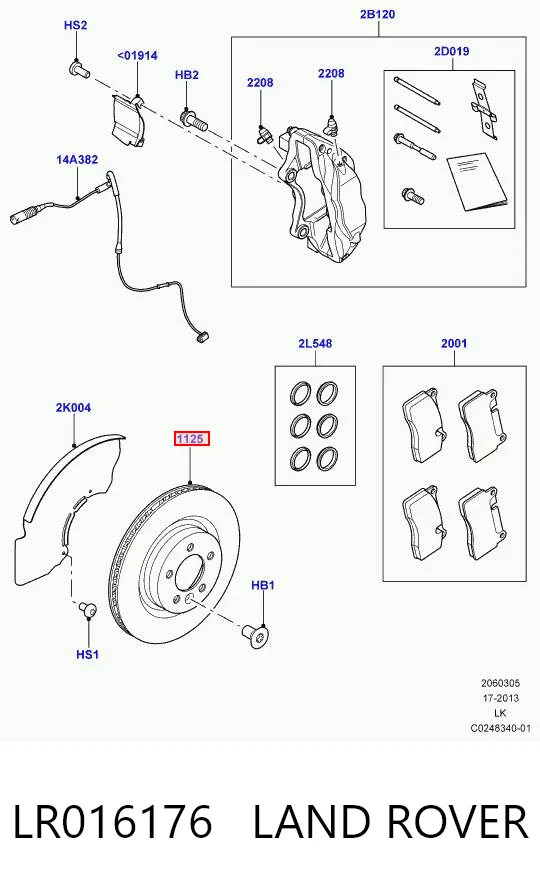 LR016176 Land Rover