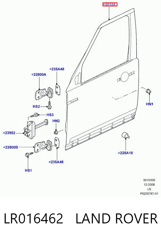 Do koszyka Drzwi przednie prawe Land Rover Discovery III LR3