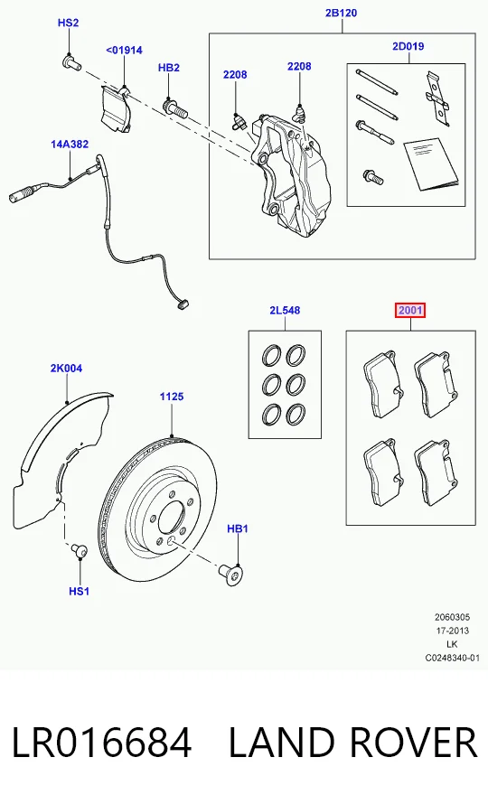 LR016684 Land Rover