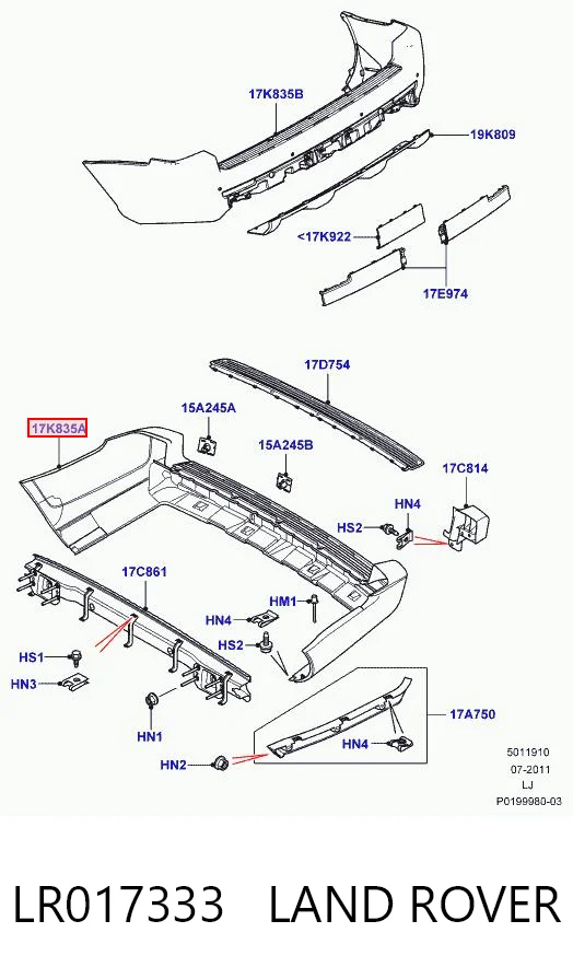 Kupić Zderzak tylny Land Rover Range Rover III L322 w dobrej cenie