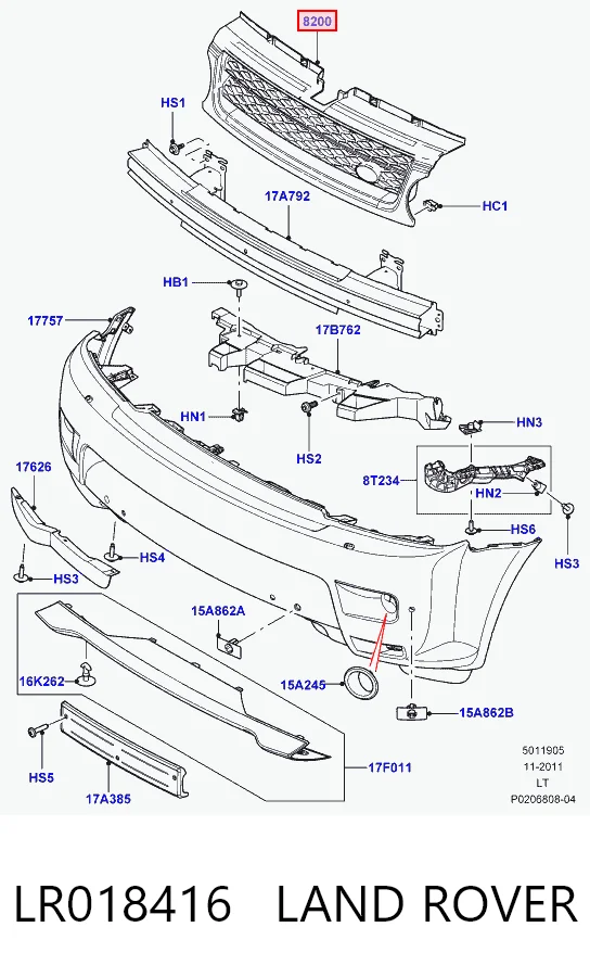 LR018416 Land Rover