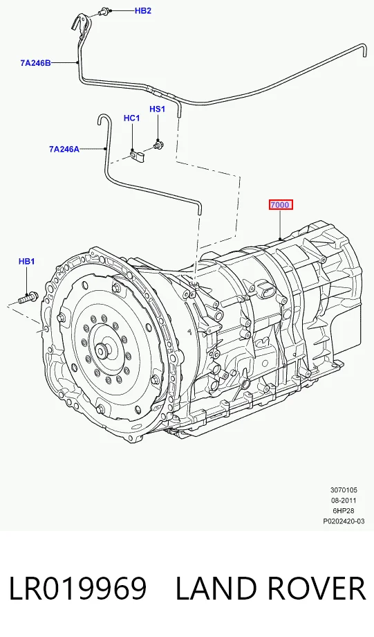 Automatyczna skrzynia biegów, kompletna do Land Rover Range Rover SPORT I L320