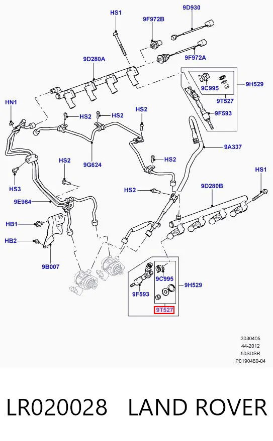 LR020028 Land Rover Zestaw naprawczy wtryskiwacza