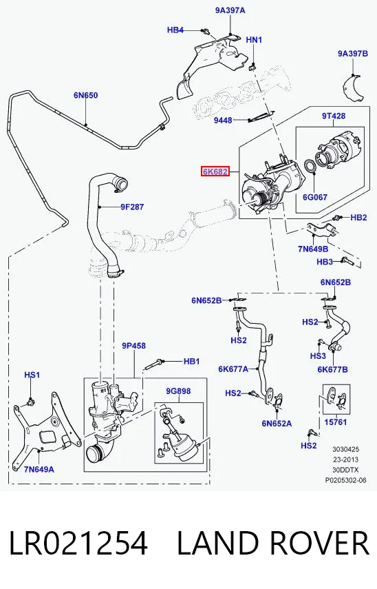 Do koszyka Turbina Land Rover Range Rover SPORT II L494