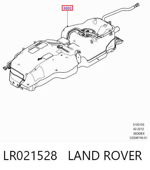Zbiornik paliwa do Land Rover Range Rover L320