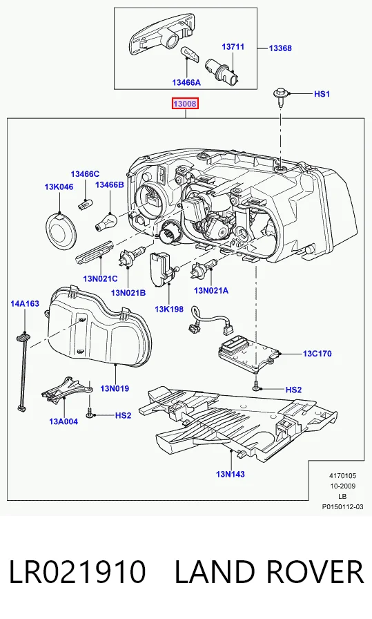 Reflektor lewy Land Rover Freelander II