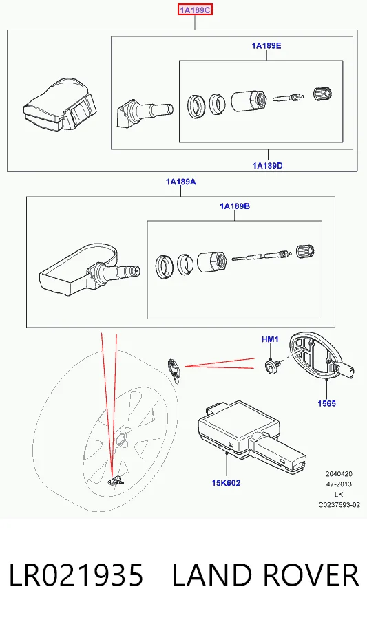 Czujnik ciśnienia w oponach Land Rover Discovery IV SUV (L319) (2009 - 2018) cena, od 53,80 USD