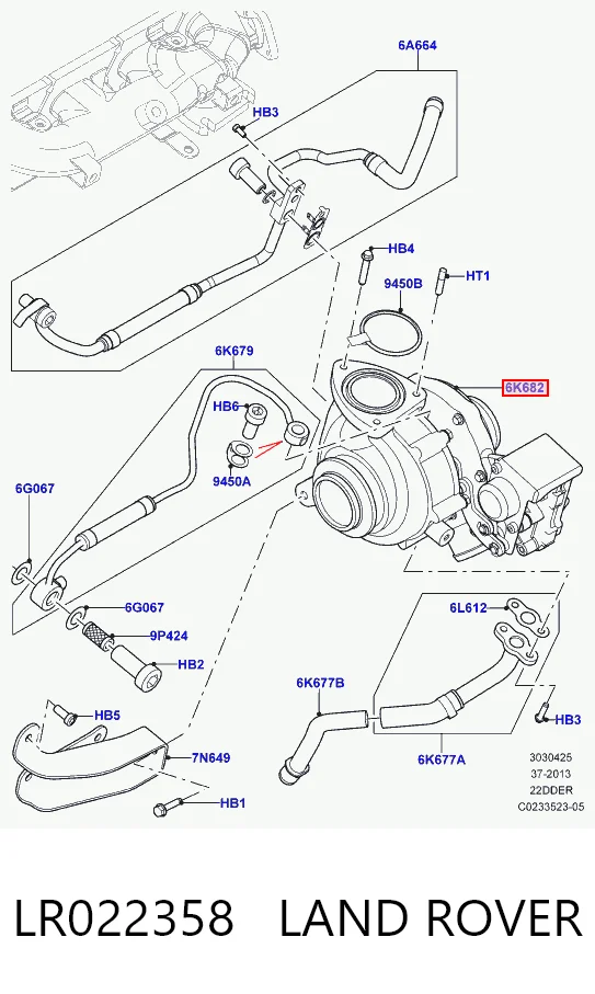 Do koszyka LR065510 Ford Turbina