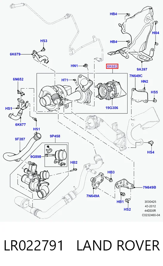 Turbina do Land Rover Range Rover III L322