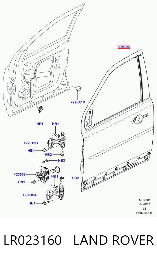 Drzwi przednie prawe do Land Rover Freelander II L359