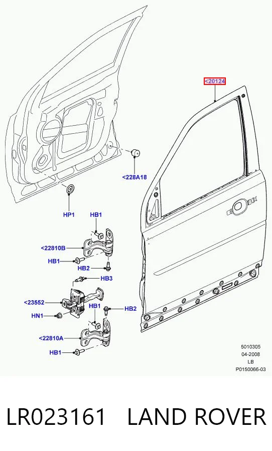 Drzwi przednie lewe do Land Rover Freelander II L359