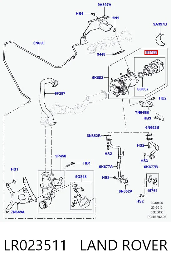 Zawór (aktuator) sterowania turbiną do Land Rover Range Rover SPORT I L320