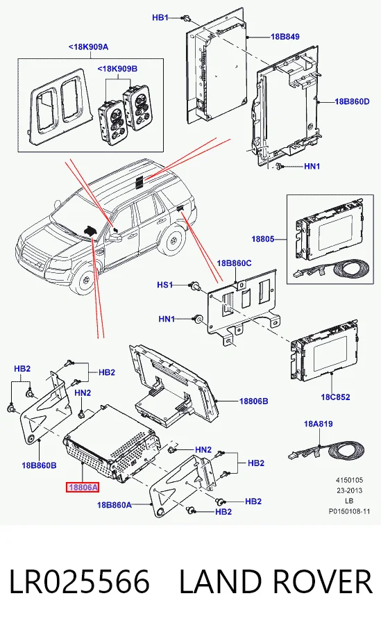 Radioodtwarzacz (radio AM/FM) do Land Rover Freelander L359
