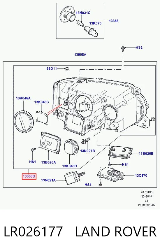 Reflektor lewy Land Rover Range Rover III SUV (L322) (2002 - 2009) cena, od 268,22 USD