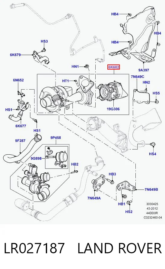 Turbina Land Rover Range Rover III SUV (L322) (2010 - 2012) cena, od 450,99 USD