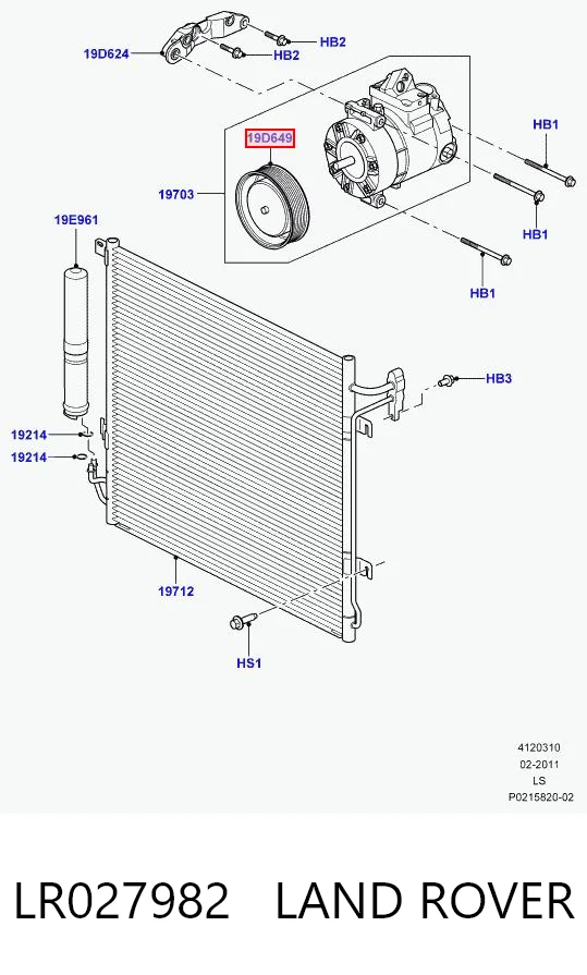 LR027982 Land Rover