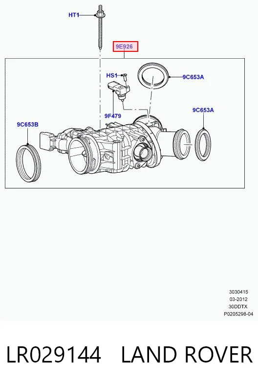 Do koszyka Przepustnica, komplet Land Rover Discovery IV L319