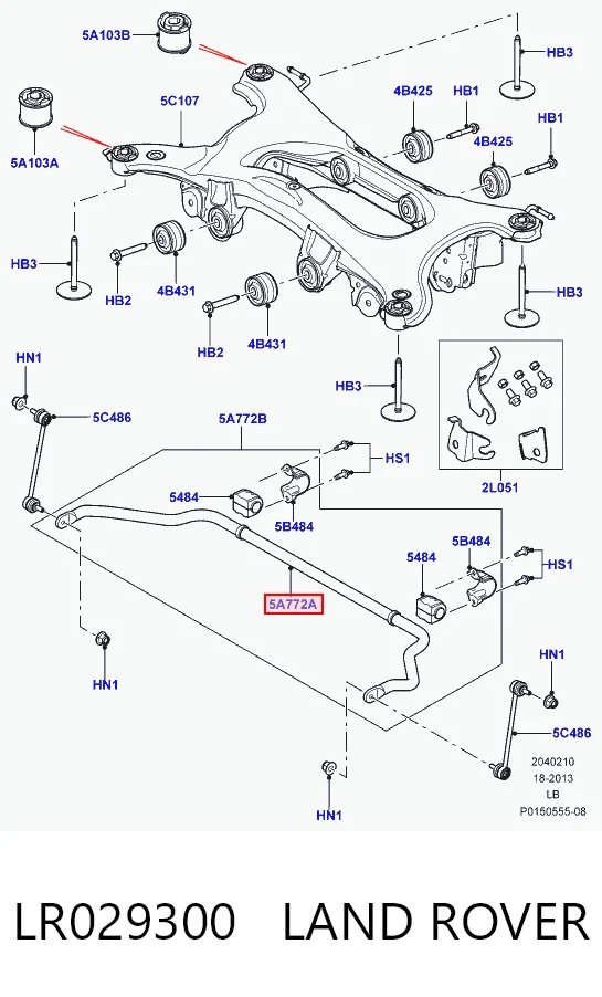 Stabilizator tylny do Land Rover Freelander L359
