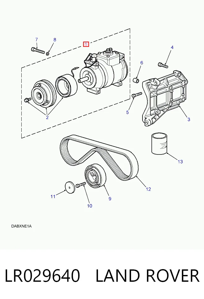 Sprężarka klimatyzacji do Land Rover Range Rover II LP, P38A