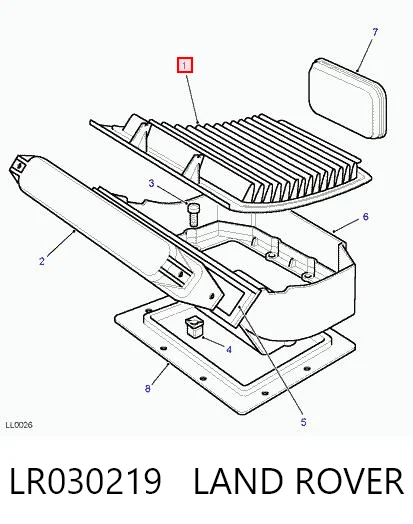 Do koszyka Filtr kabiny Land Rover Range Rover II LP, P38A