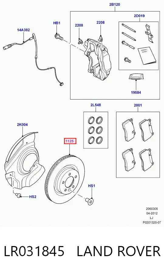 LR031845 Land Rover