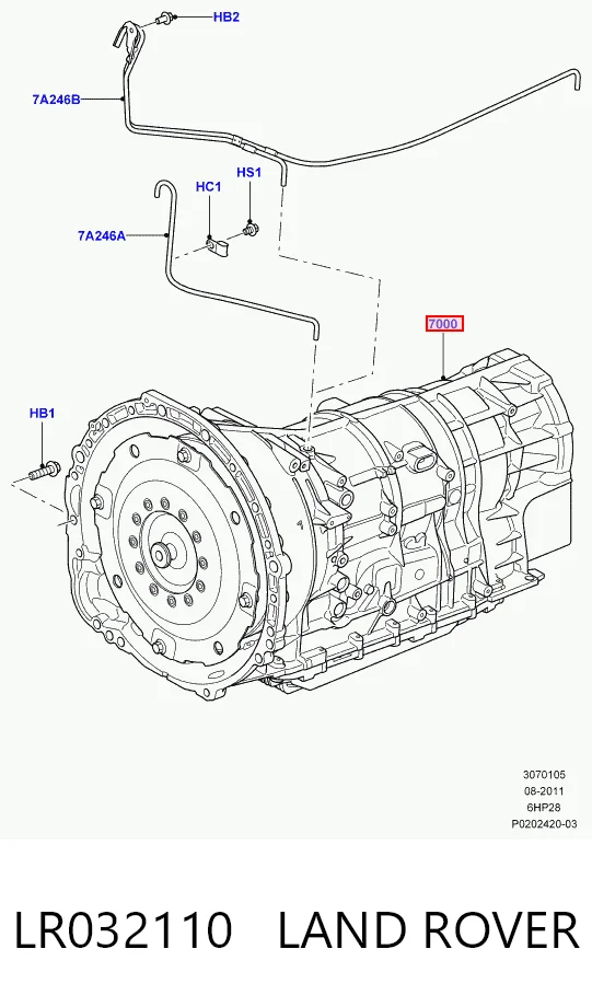Automatyczna skrzynia biegów, kompletna do Land Rover Range Rover SPORT I L320