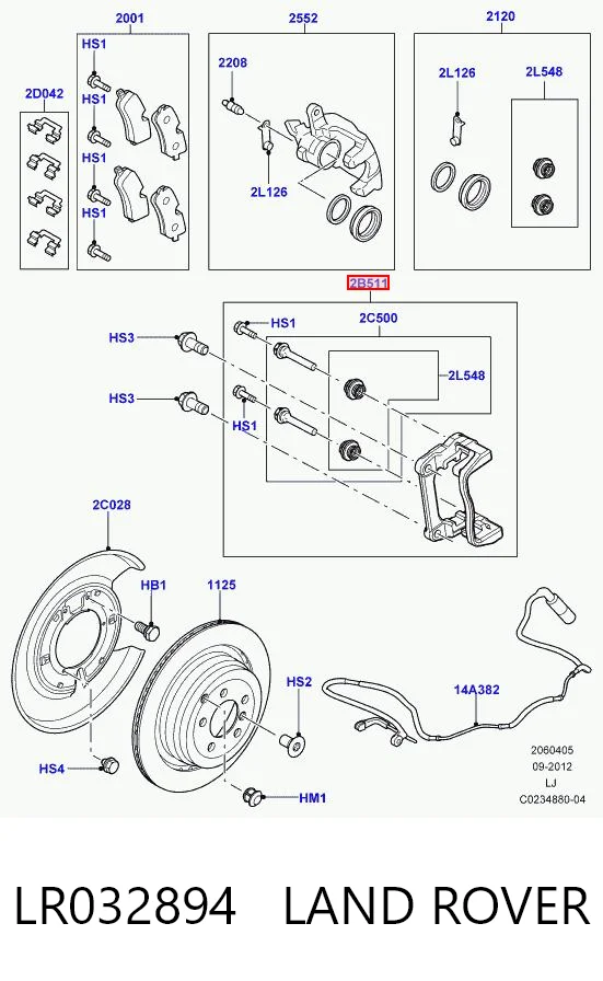 Jarzmo zacisku hamulcowego przedniego Land Rover Range Rover III SUV (L322) (2002 - 2009) cena, od 47,80 USD