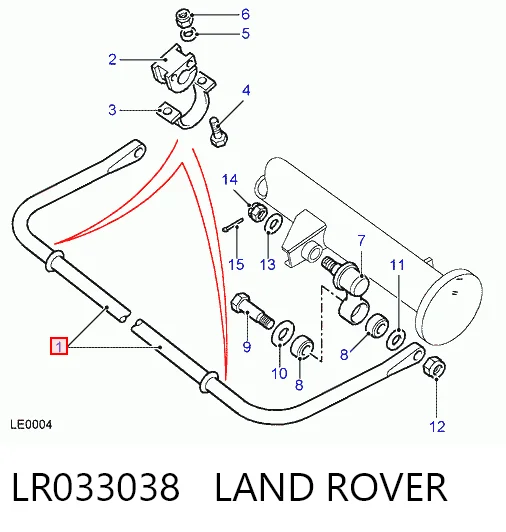 Kupić Stabilizator tylny Land Rover Discovery II LJ ,LT w dobrej cenie
