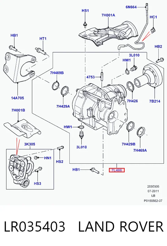 Skrzynia rozdzielcza Land Rover Freelander II SUV (L359) (2006 - 2014) cena, od 1009,30 USD