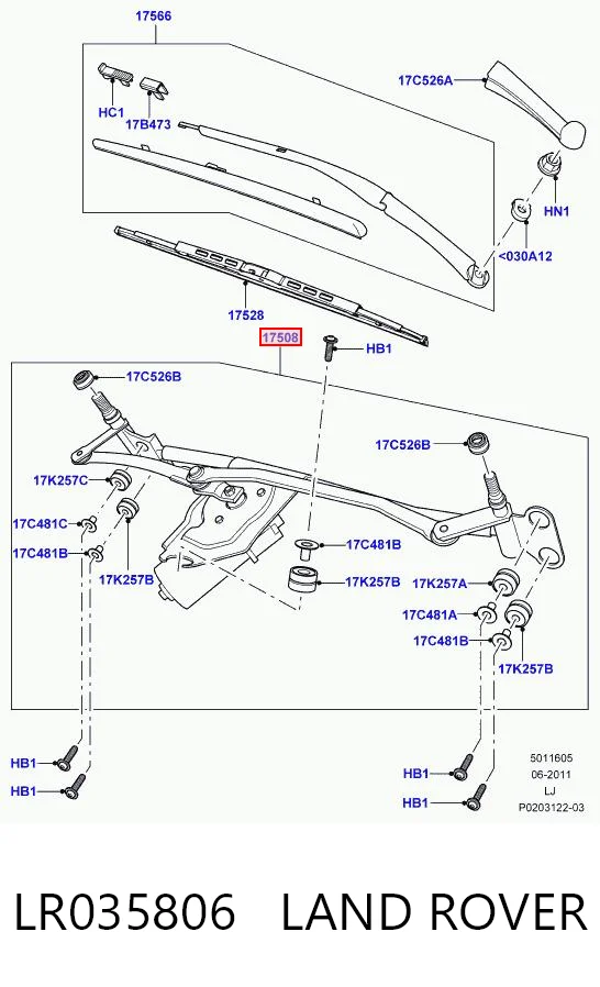 Kupić Mechanizm wycieraczek Land Rover Range Rover III L322 w dobrej cenie