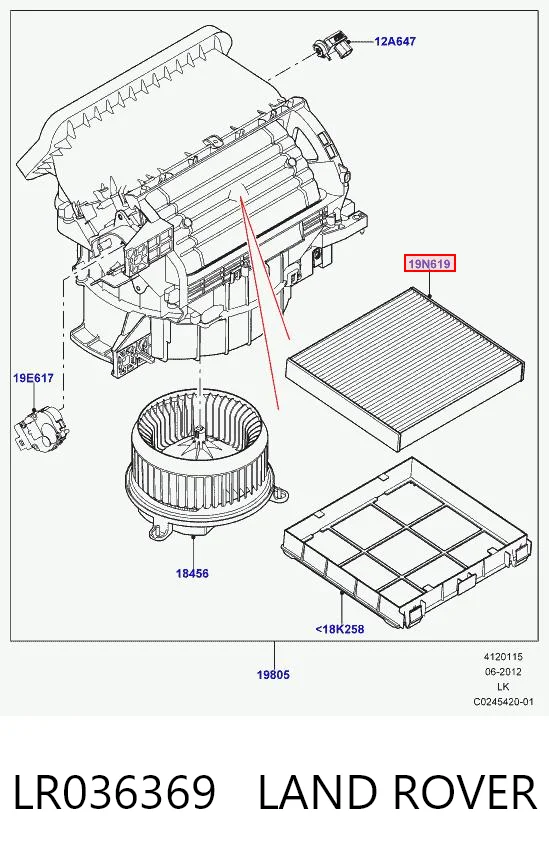 LR036369 Land Rover
