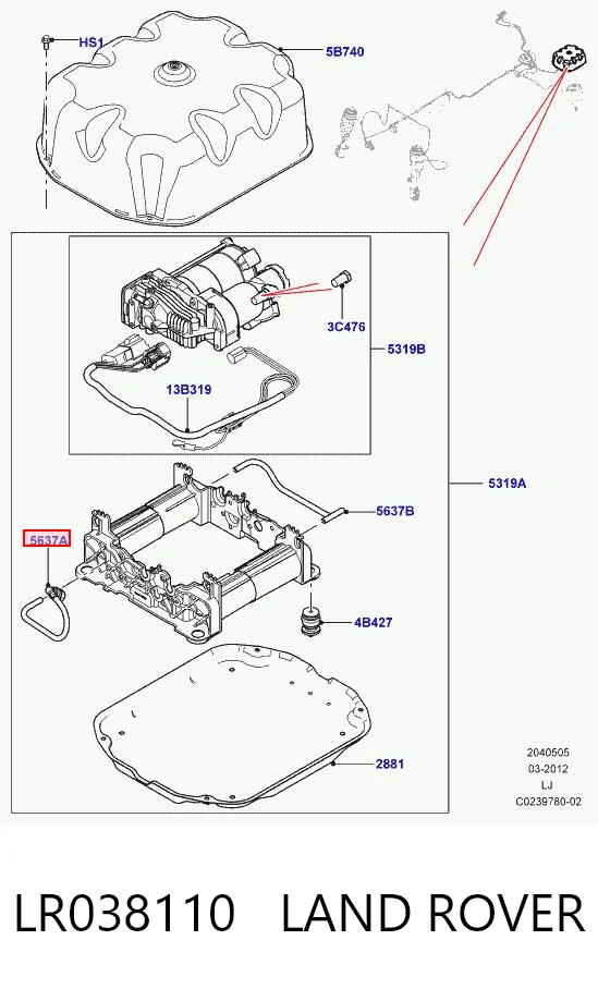 LR038110 Land Rover