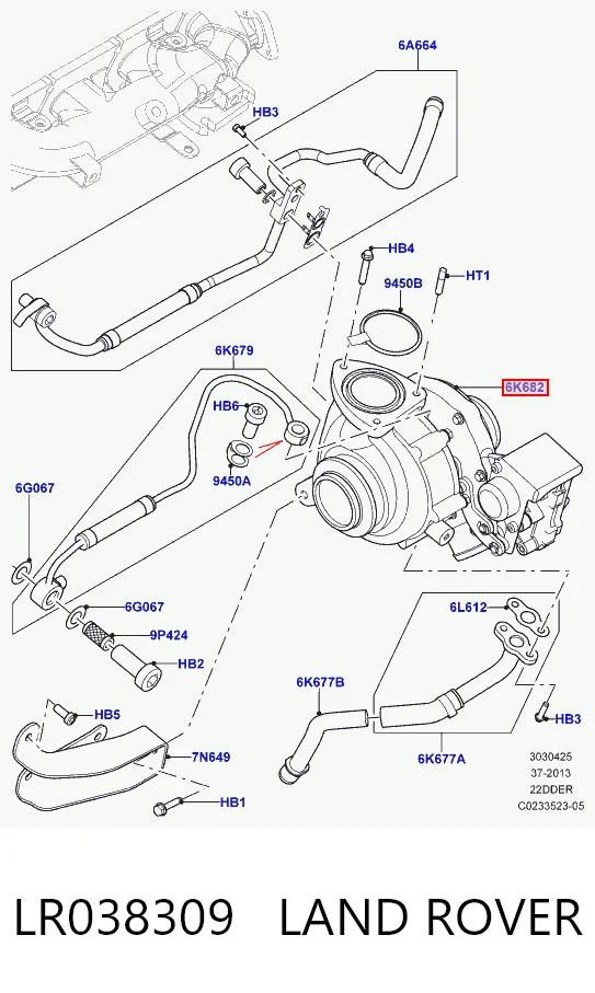 Turbina LR065510 Ford