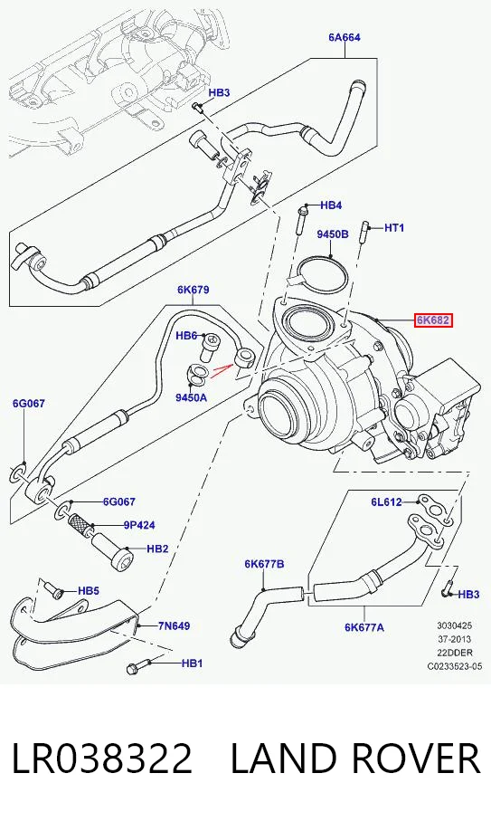 LR038322 Land Rover