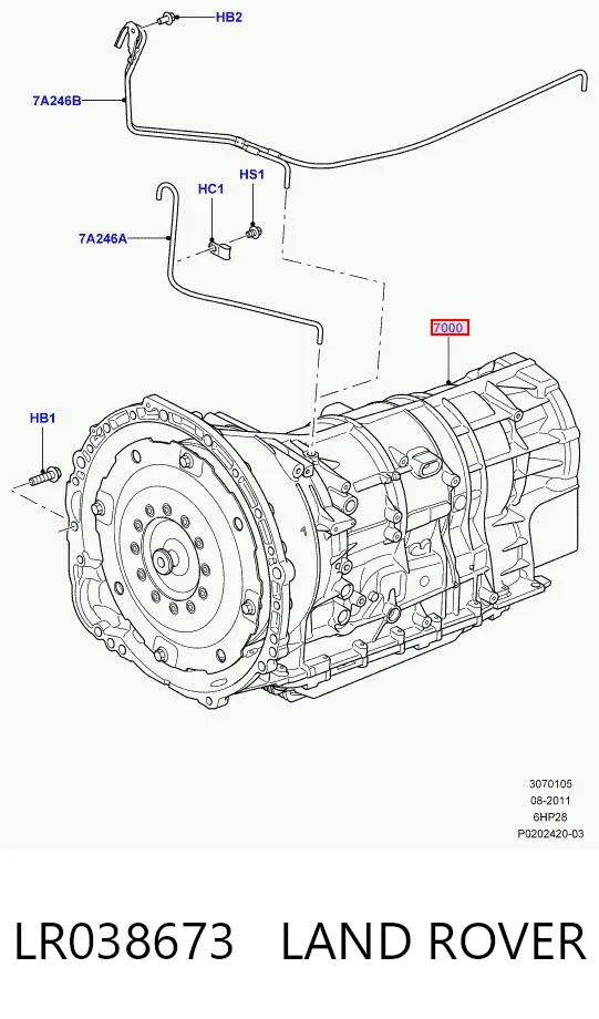 Automatyczna skrzynia biegów, kompletna Land Rover Range Rover SPORT I SUV (L320) (2005 - 2013) cena, od 1840,70 USD