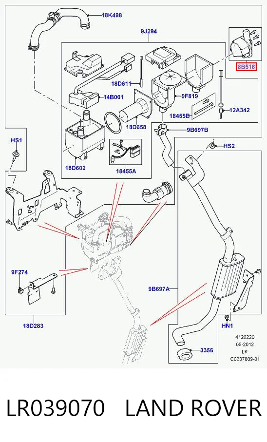 LR039070 Land Rover