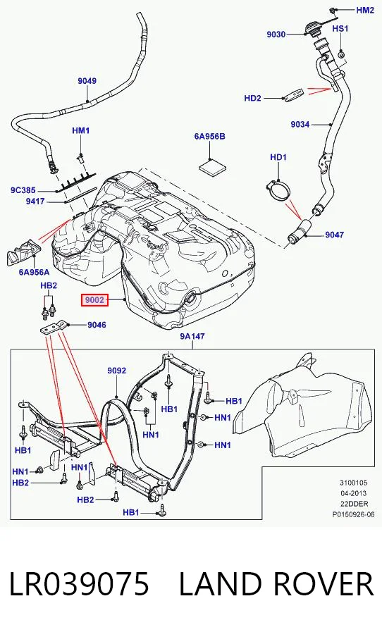 Zbiornik paliwa do Land Rover Freelander II L359