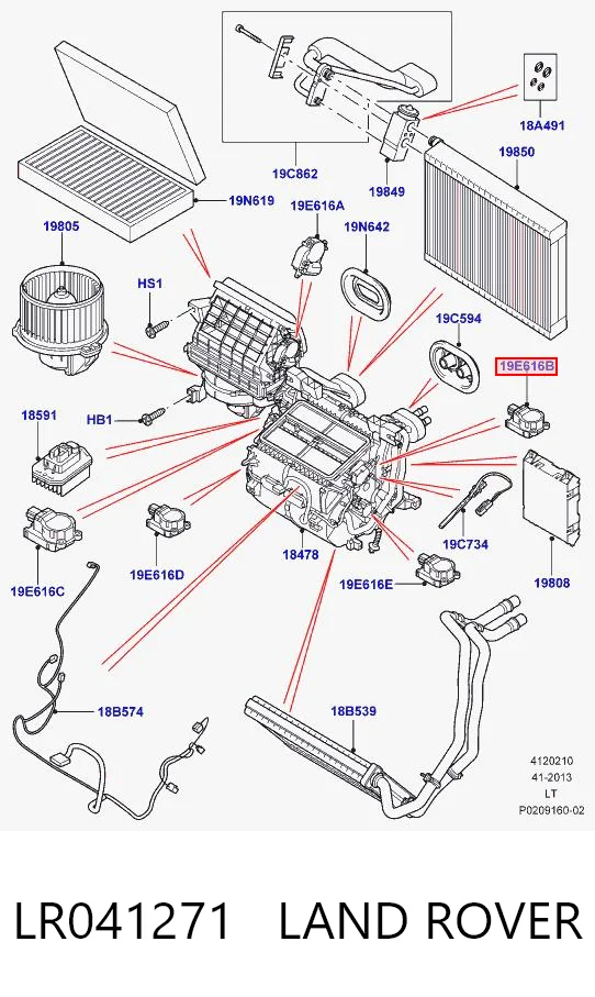 Kupić Silniczek klapy nagrzewnicy Land Rover Range Rover I L320 w dobrej cenie