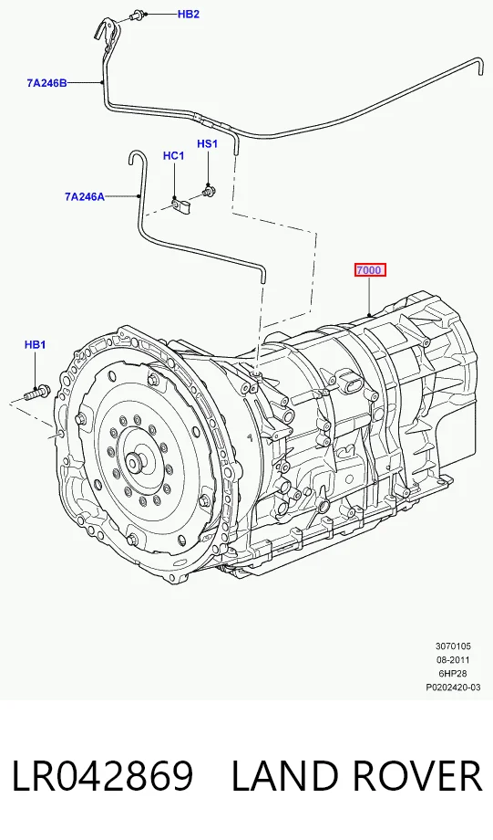 Do koszyka Automatyczna skrzynia biegów, kompletna Land Rover Range Rover SPORT I L320