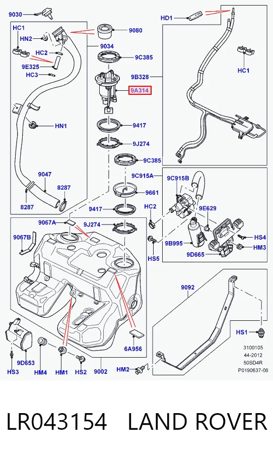 LR043154 Land Rover