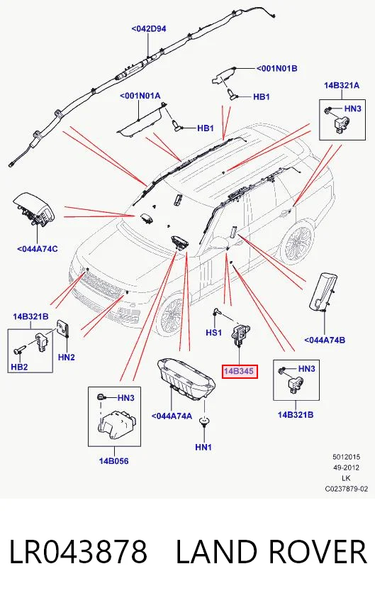 LR043878 Land Rover