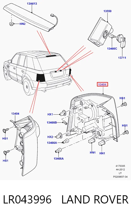 Kupić Lampa zespolona tylna lewa Land Rover Range Rover I L320 w dobrej cenie