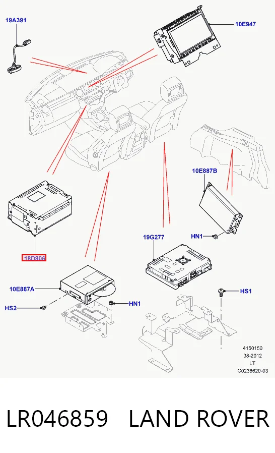 Stabilizator przedni do Land Rover Range Rover IV L405