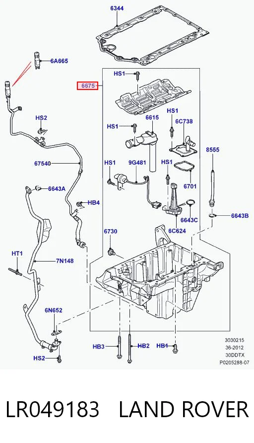 Do koszyka Miska olejowa silnika Land Rover Range Rover SPORT I L320